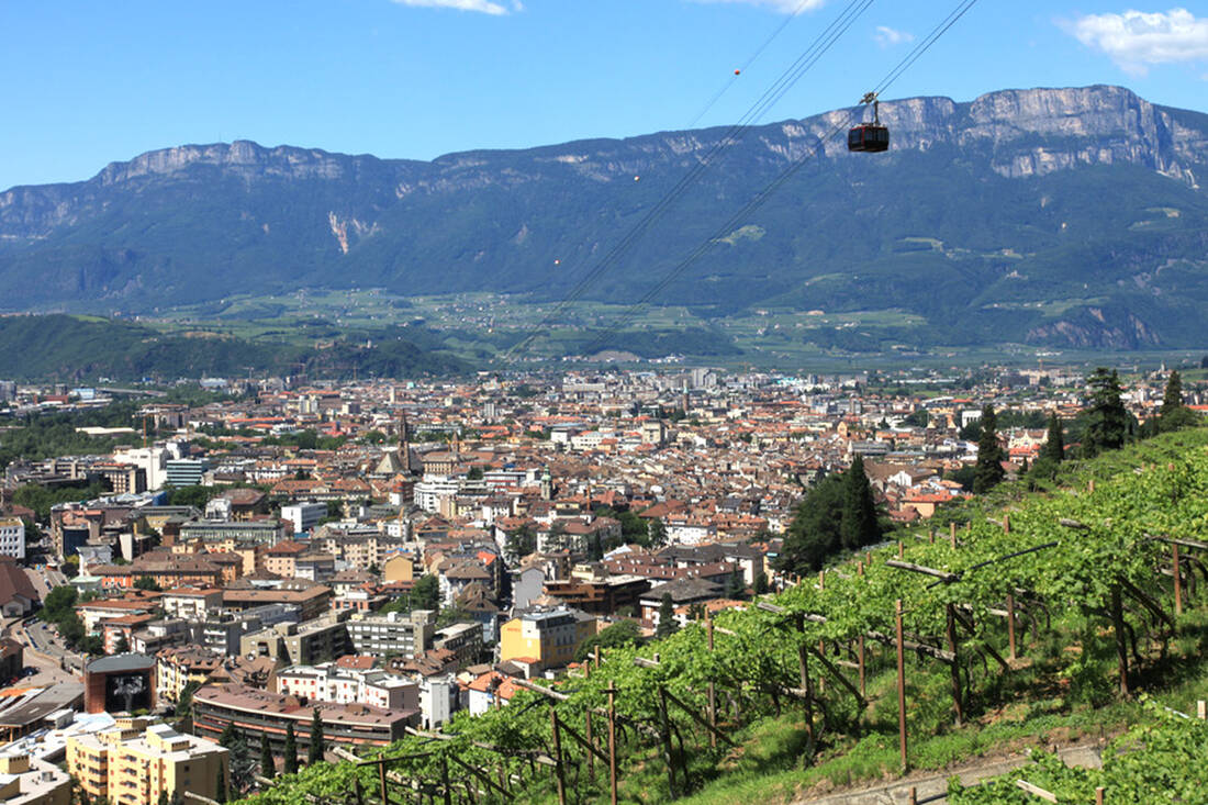 Bolzano con vista sul Mendola