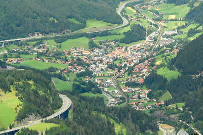 Vista su Steinach am Brenner